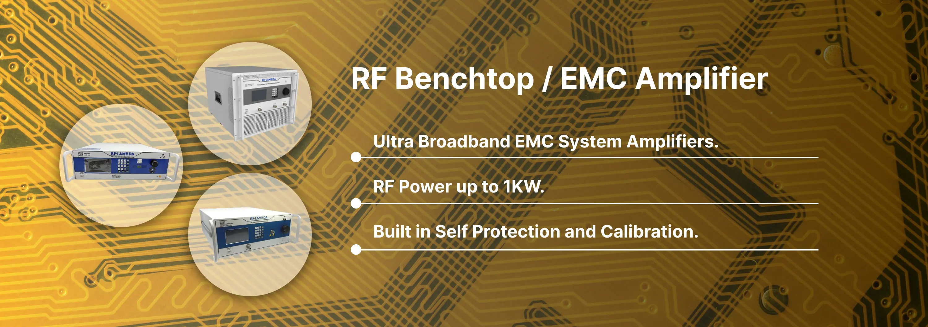 RF Benchtop / EMC Amplifier (110/220V) Banner