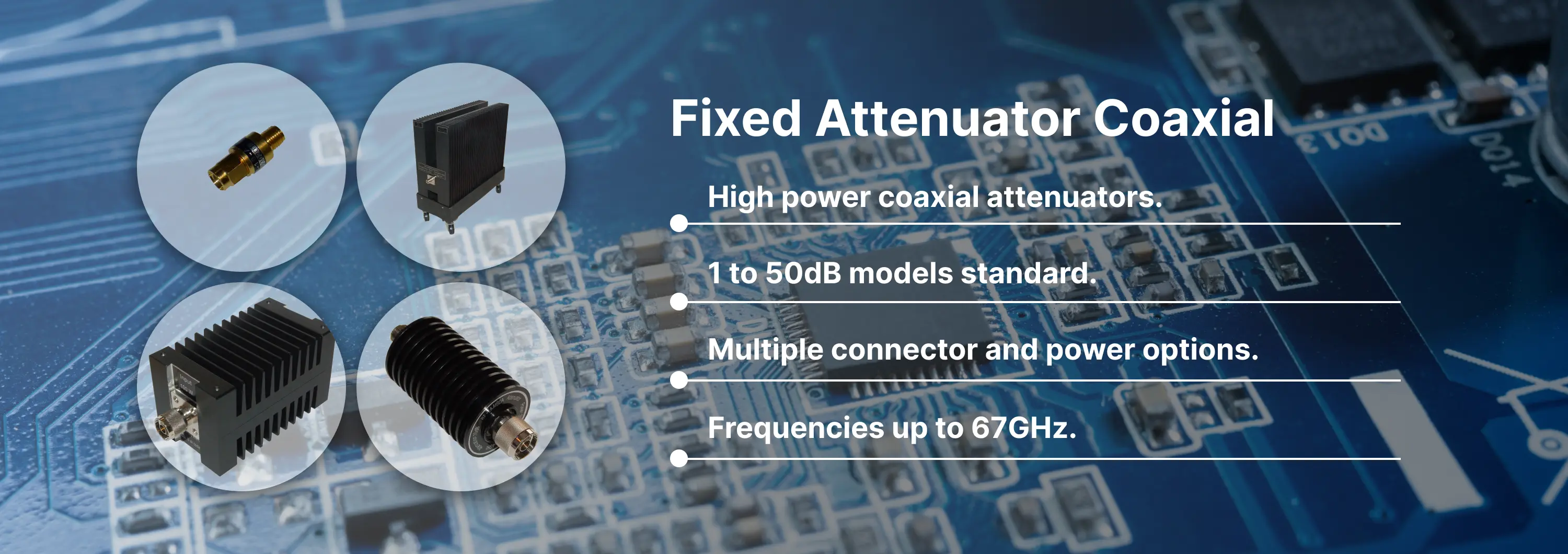 Fixed Attenuator (Coaxial) Banner