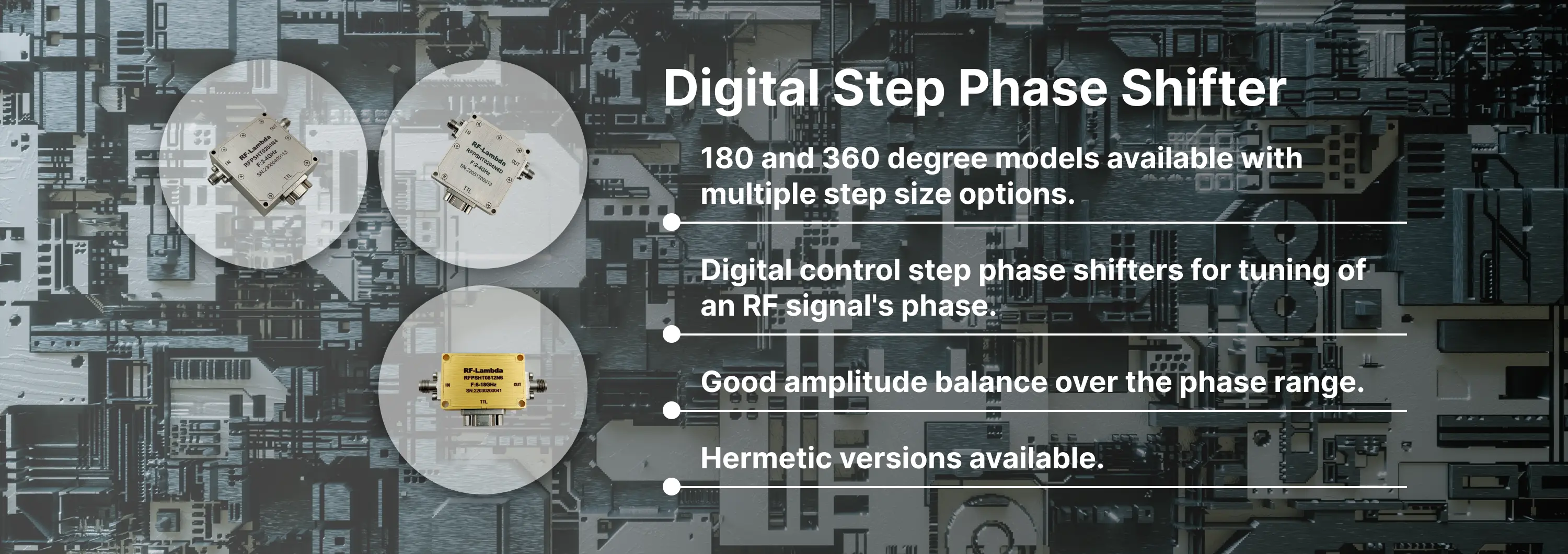 Digital Step Phase Shifter Banner