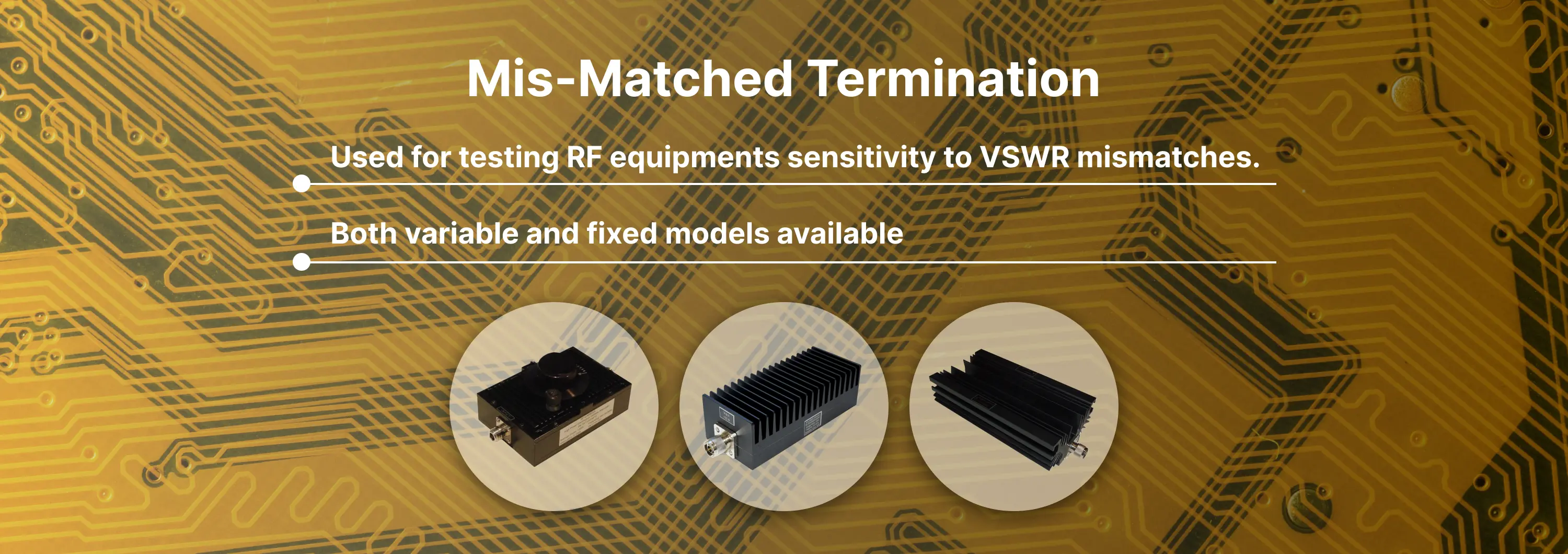 Mis-Matched Termination Banner
