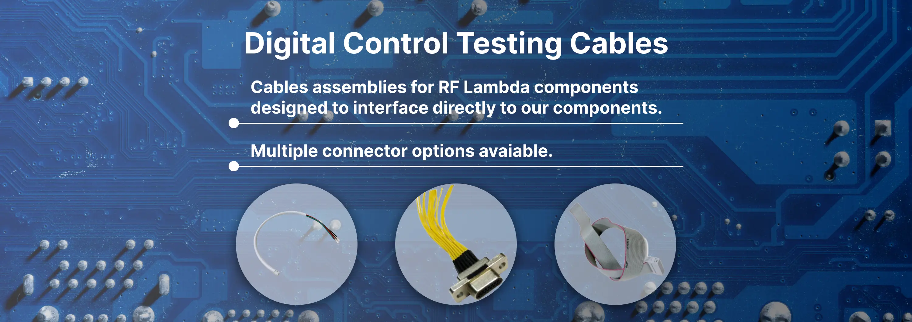 Digital Control Testing Cables Banner
