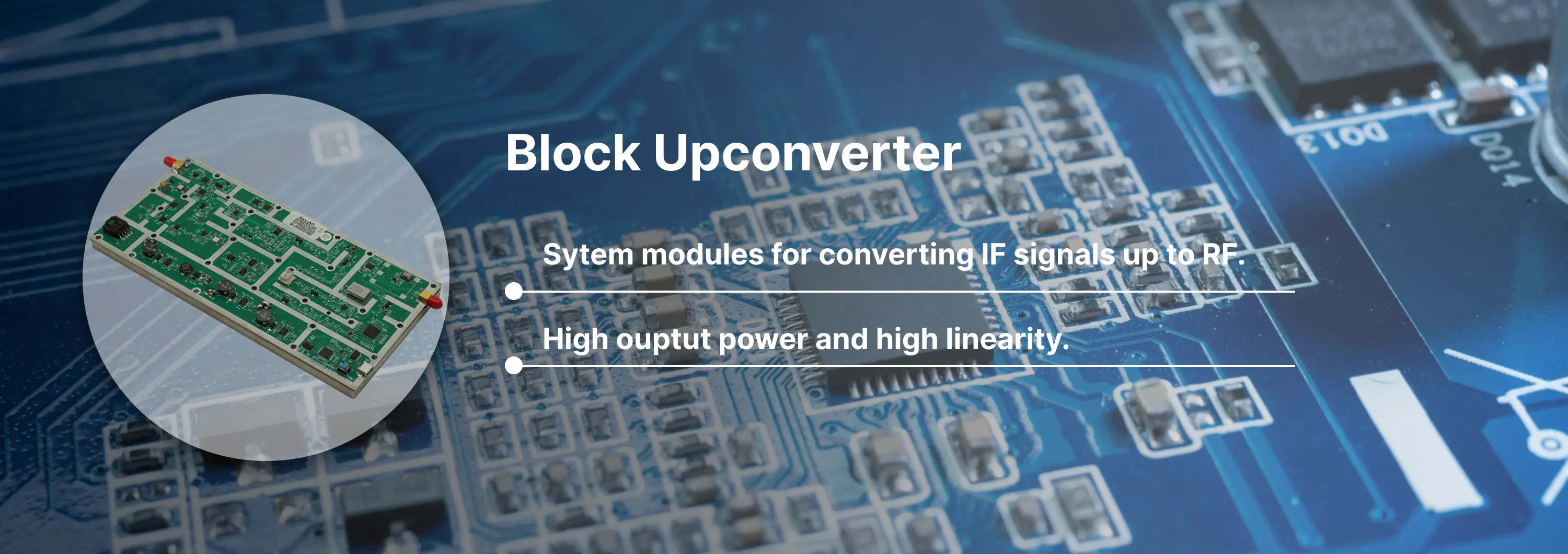 Block Up-Converter Banner